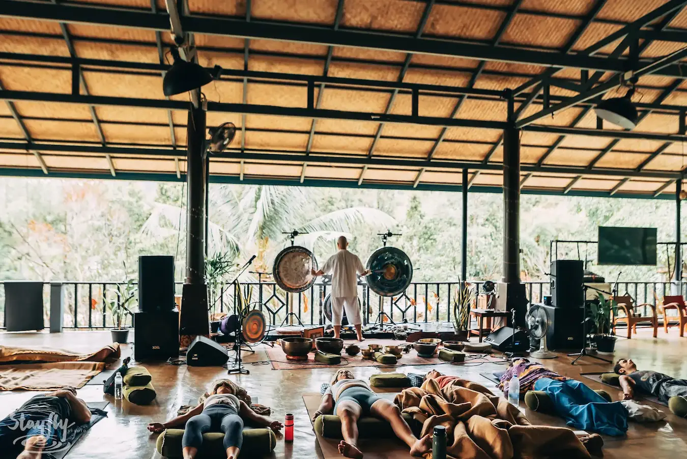 A moment from International Yoga Day at Awakenest.