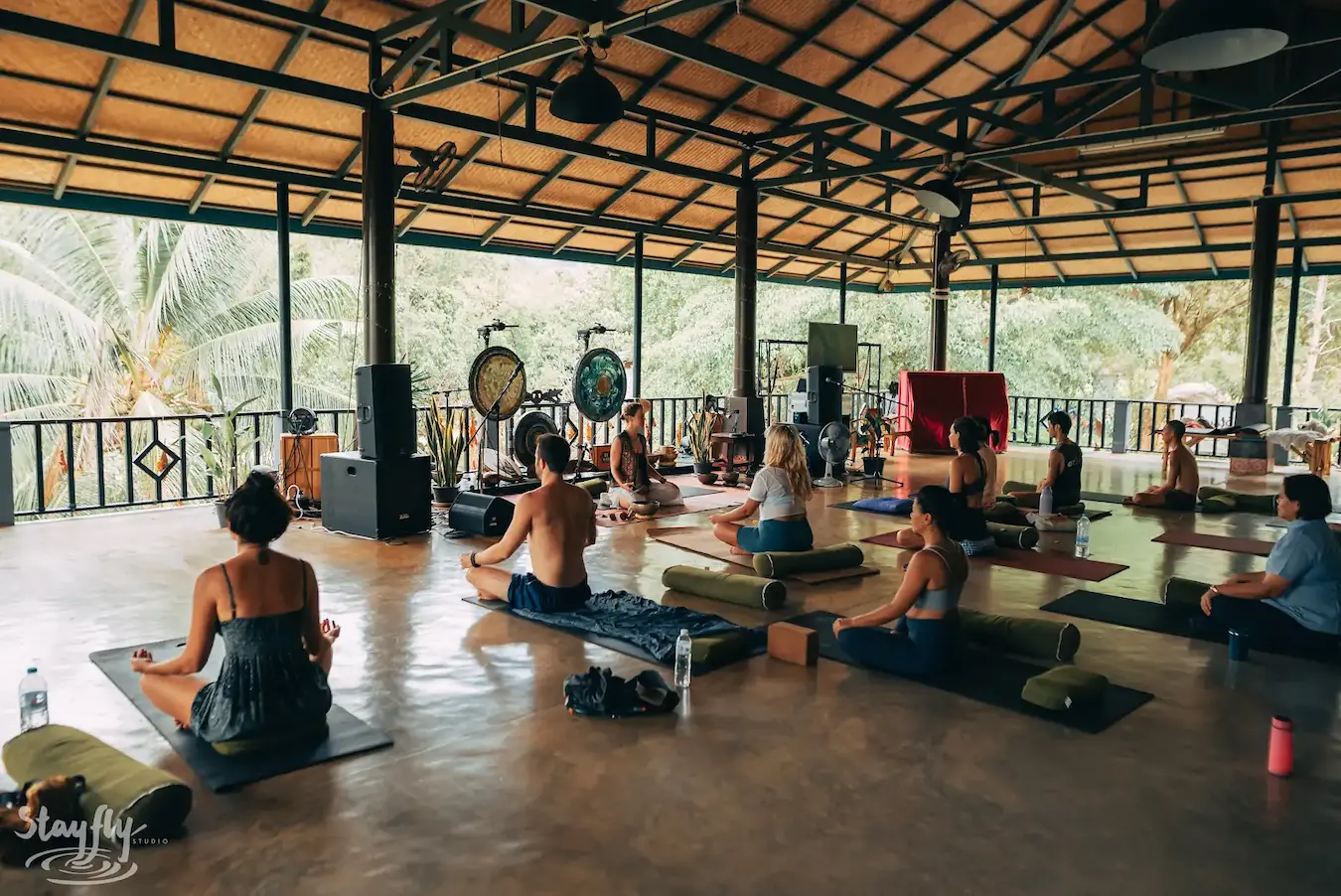 A moment from International Yoga Day at Awakenest.