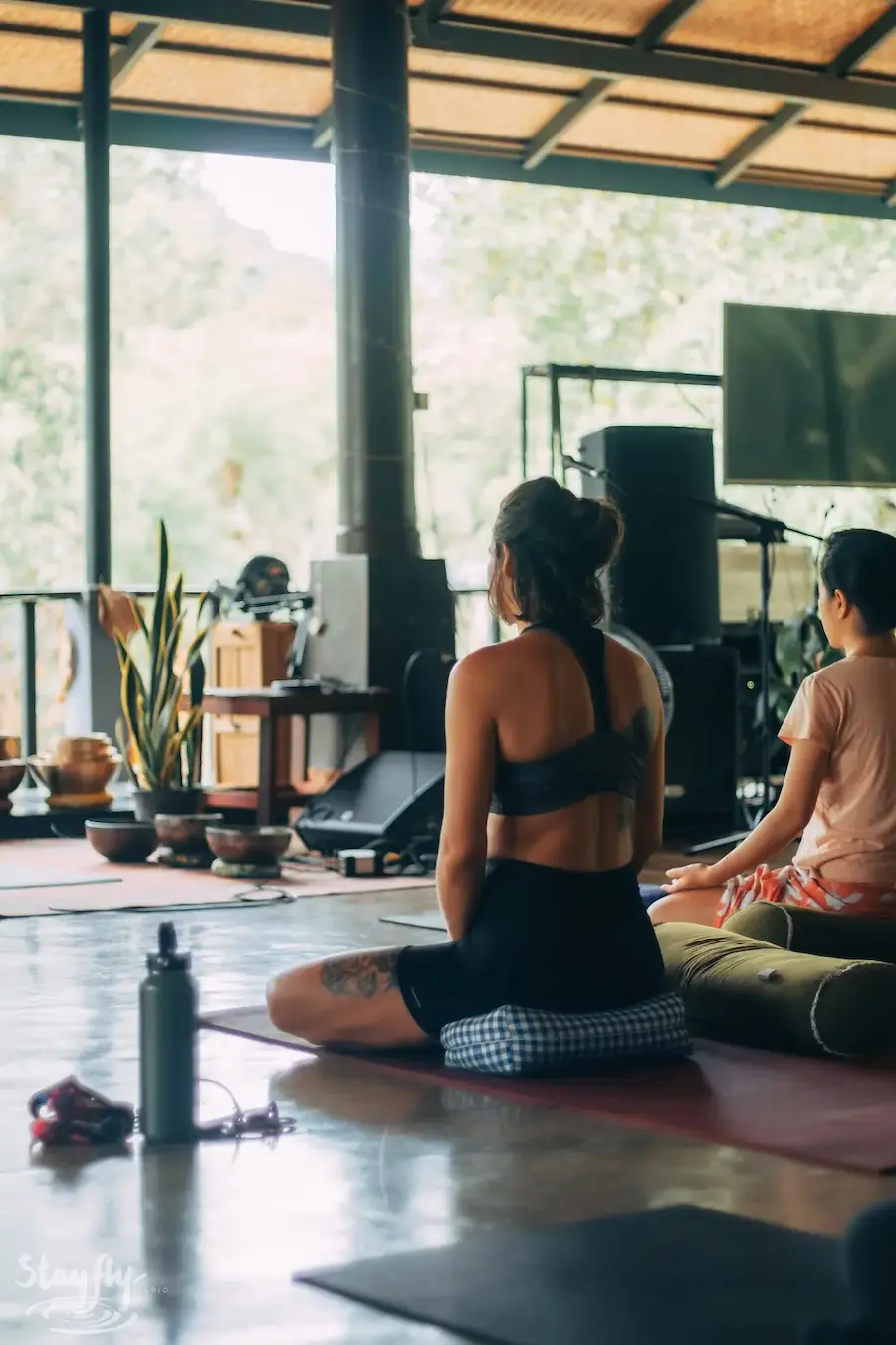 A moment from International Yoga Day at Awakenest.