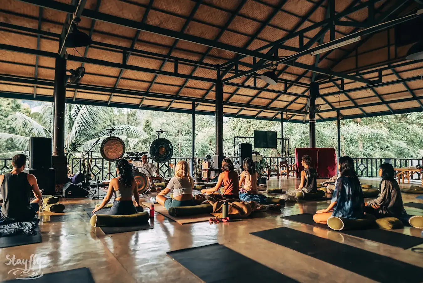 A moment from International Yoga Day at Awakenest.