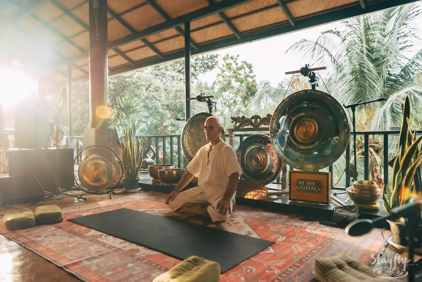 A moment from International Yoga Day at Awakenest.