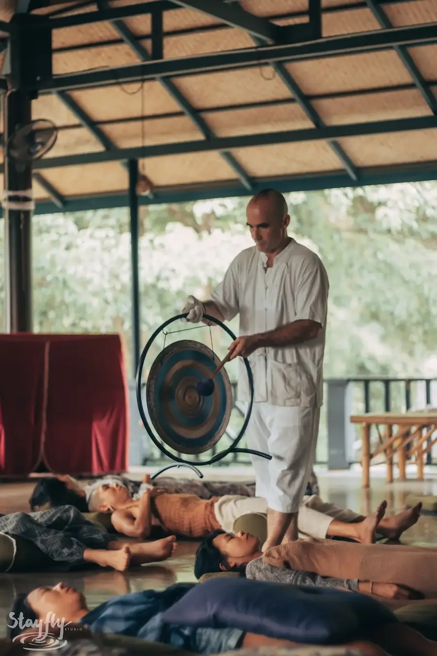 A moment from International Yoga Day at Awakenest.
