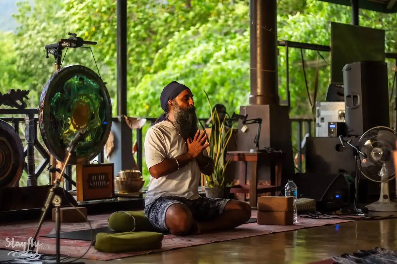 A moment from International Yoga Day at Awakenest.