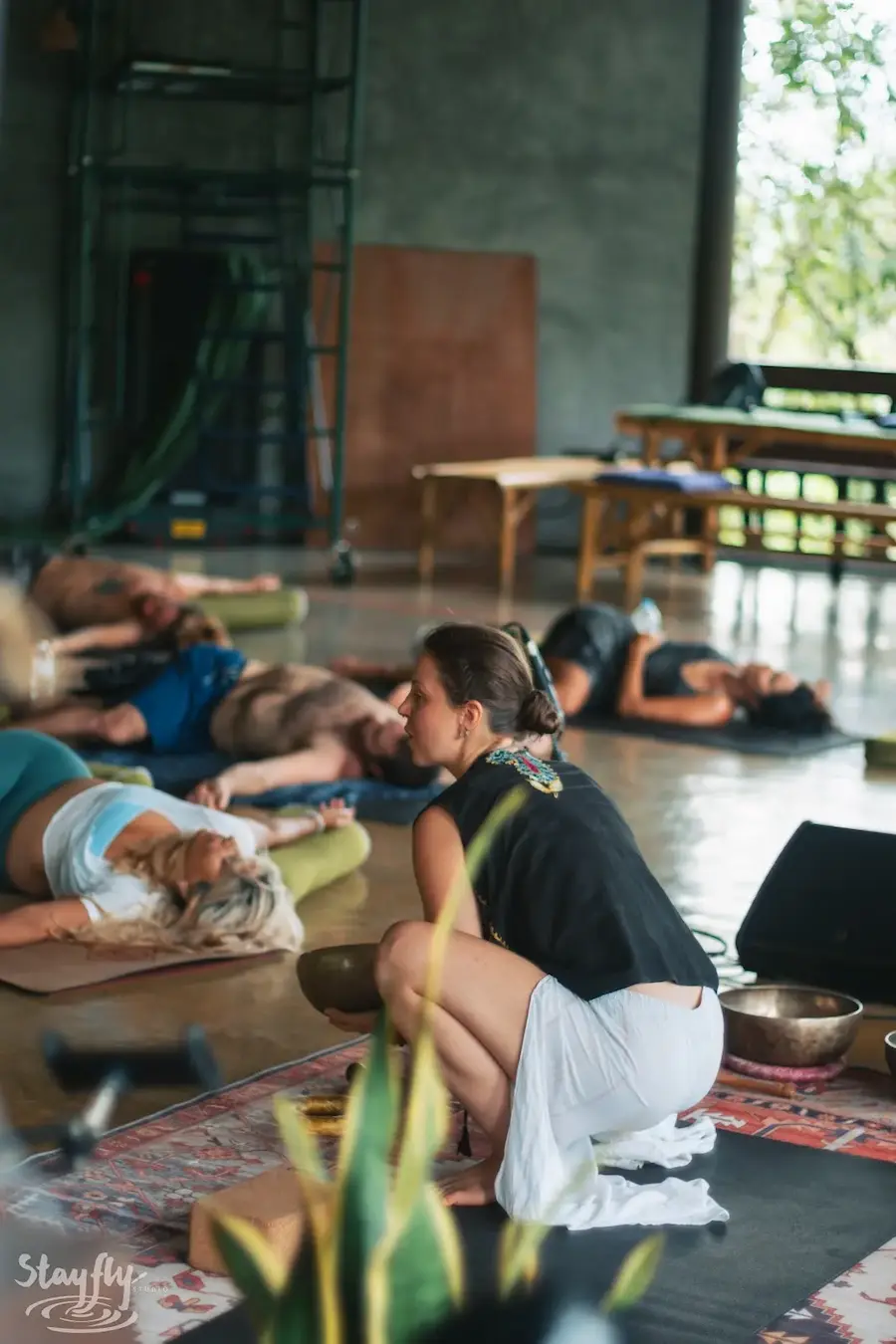 A moment from International Yoga Day at Awakenest.