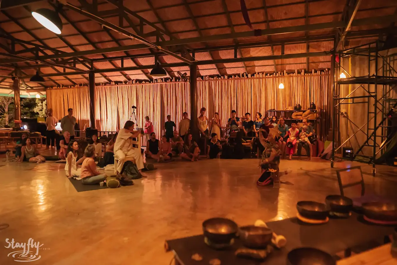 A moment from International Yoga Day at Awakenest.