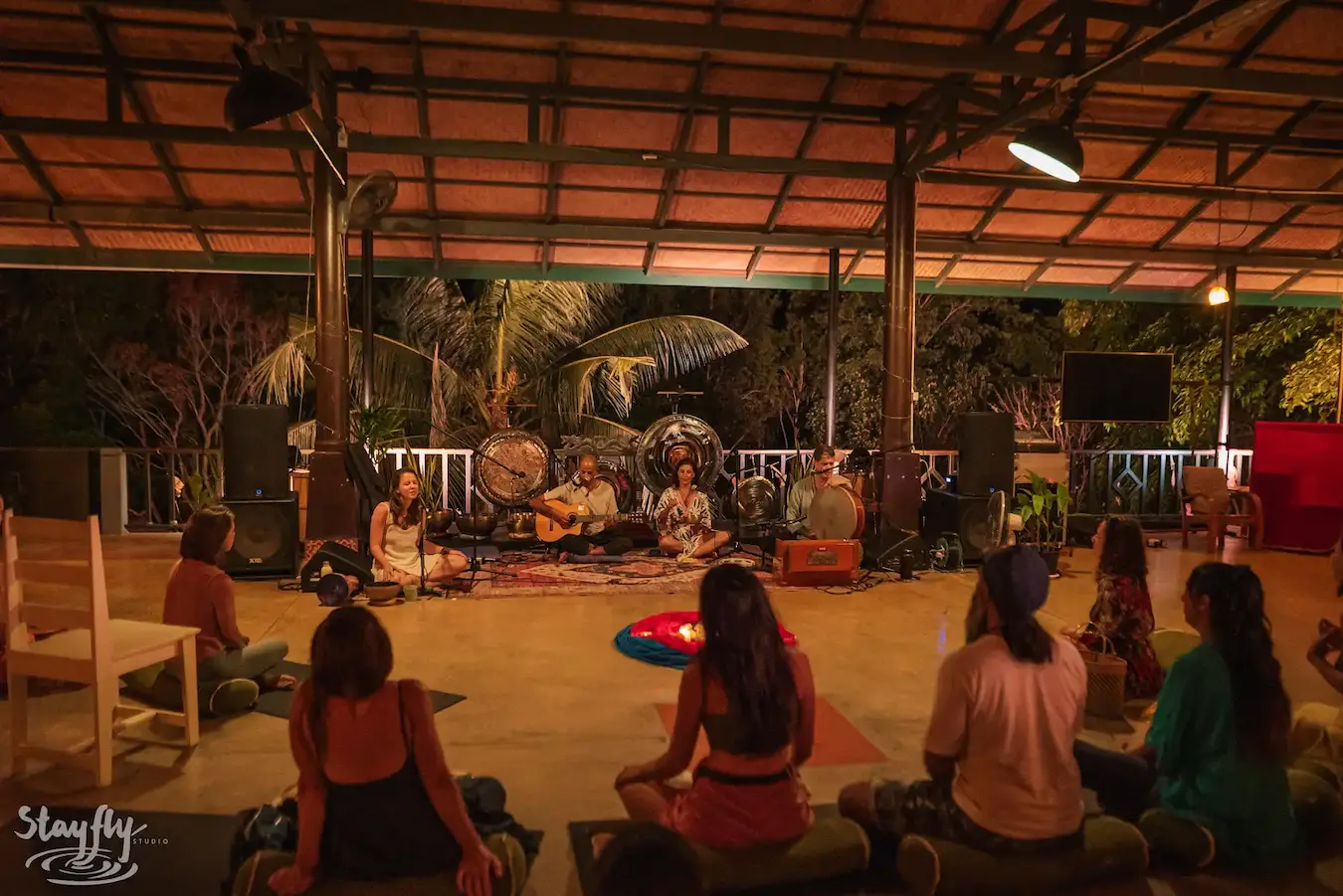 A moment from International Yoga Day at Awakenest.