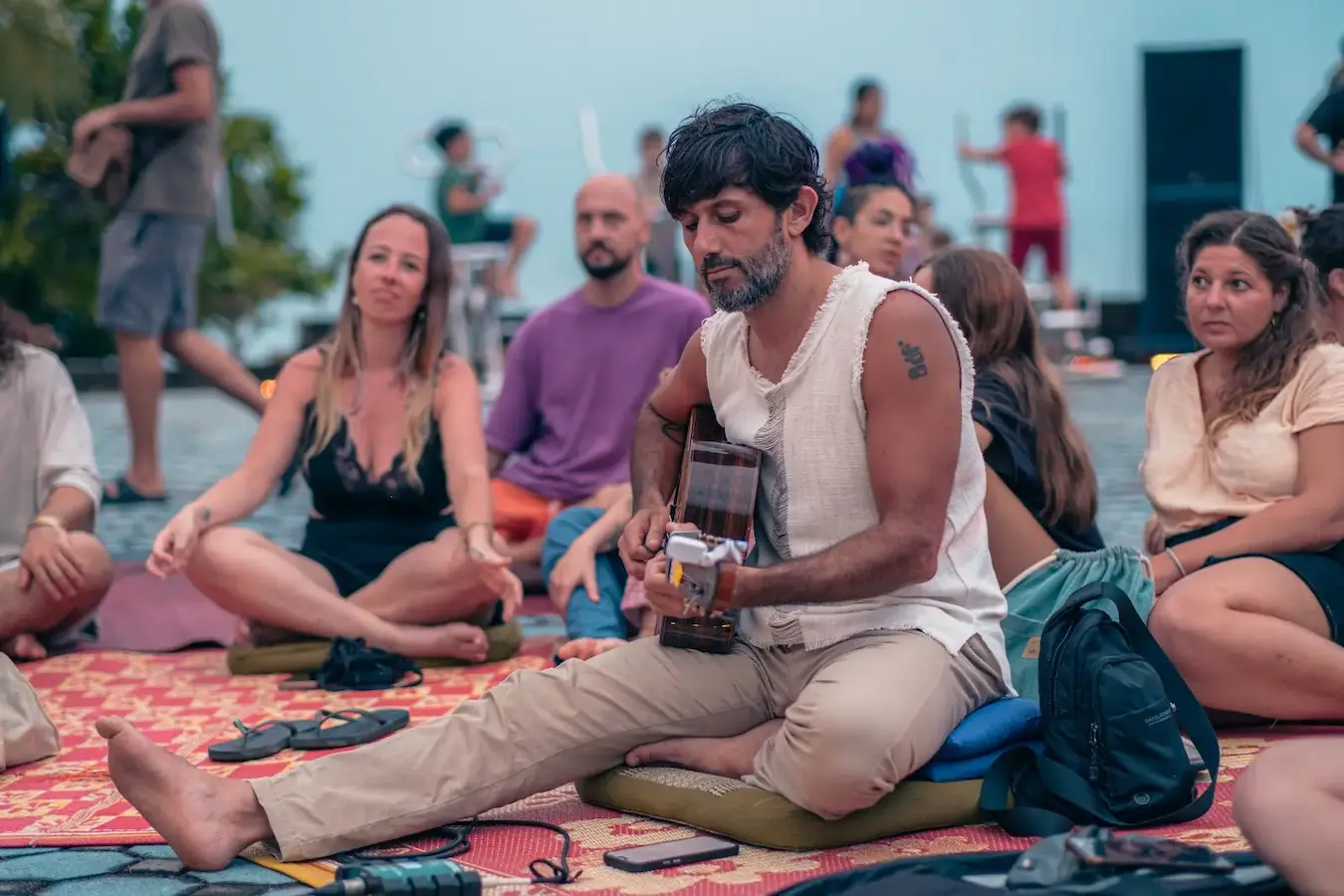 A moment from Medicine Circle at Awakenest.