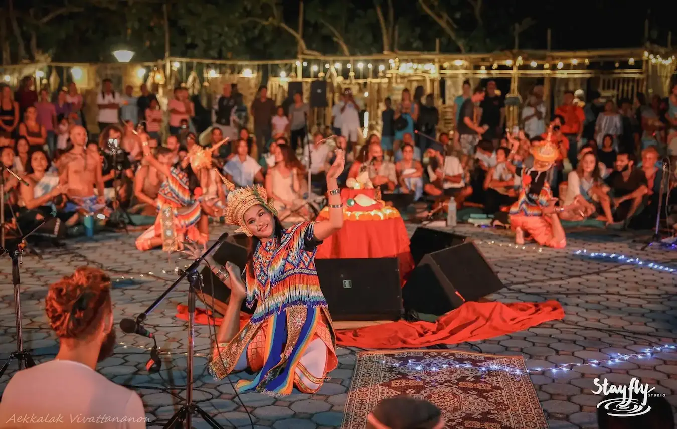 A moment from Medicine Circle at Awakenest.