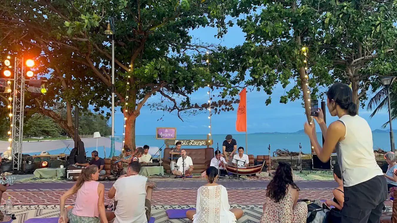 A moment from Music Lounge by the Sea at Awakenest.