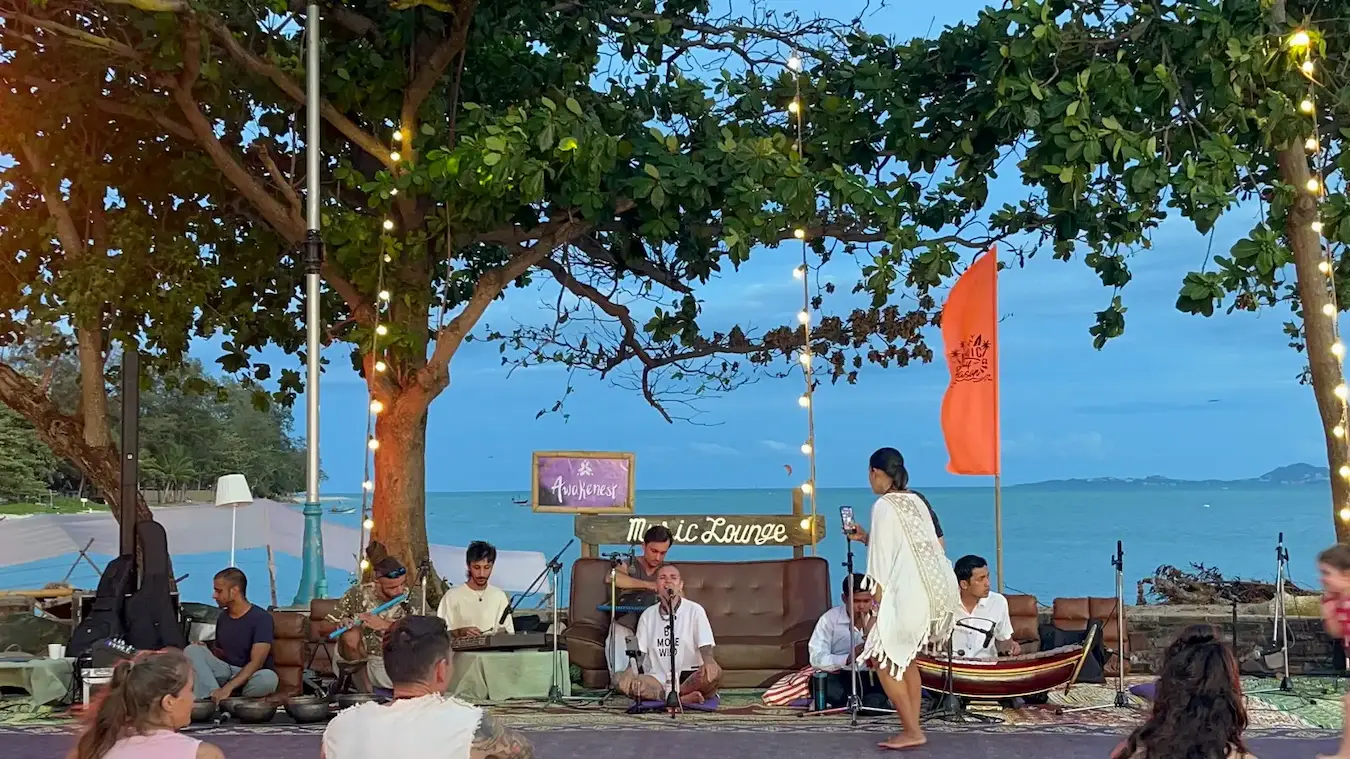 A moment from Music Lounge by the Sea at Awakenest.